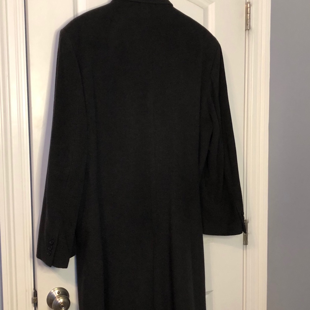 Men’s Executive Black Coat 44R Made in Italy - Picture 7 of 14